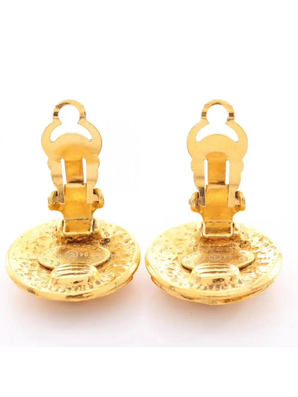 Chanel Cc Logo Clip-On Earrings Metal #327457C97B